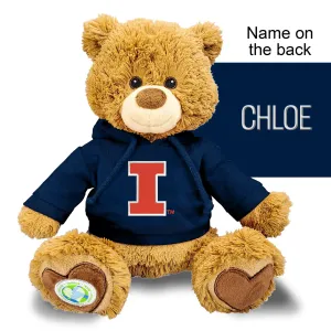 Personalized Illinois Fighting Illini 10" Plush Bear 2