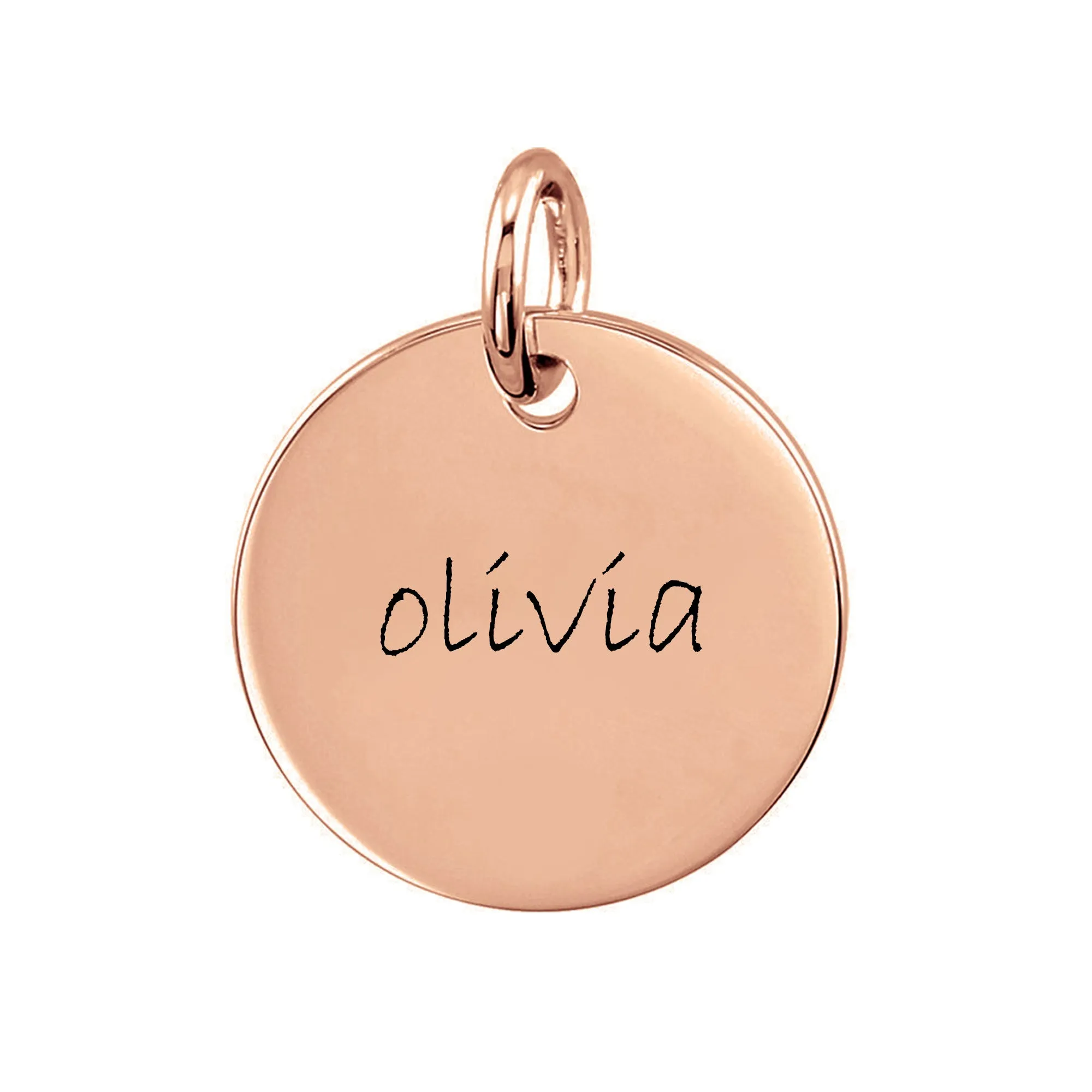 Personalized Large Disc Pendant