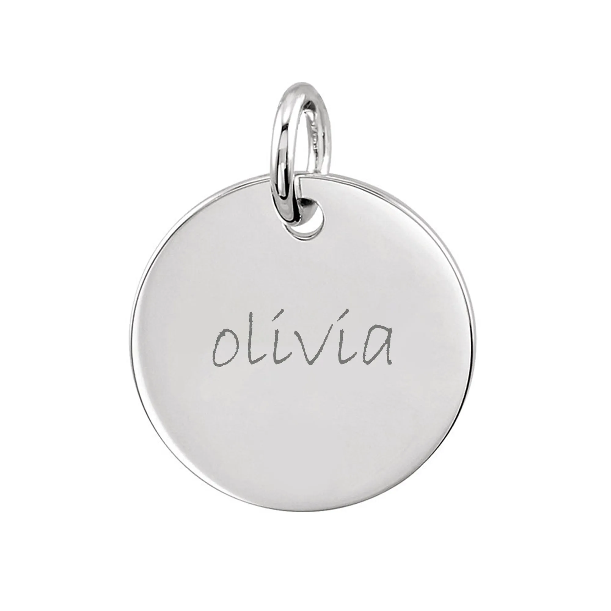 Personalized Large Disc Pendant