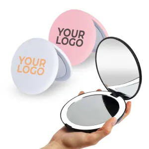 Personalized LED Round Hand Mirror