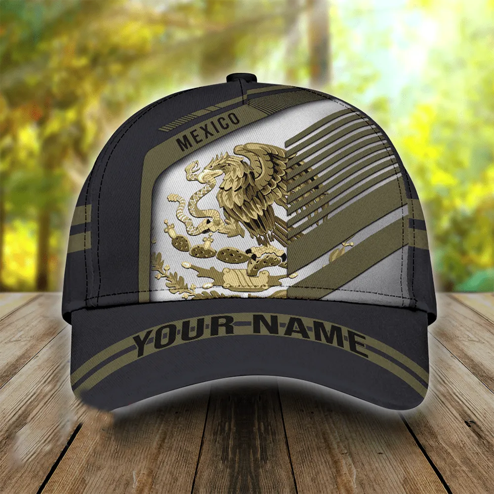 Personalized Name Mexico 3D full printed Classic Cap baseball cap, Mexican Cap hat