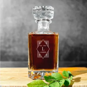 Personalized Square Decanter - Modern Designs