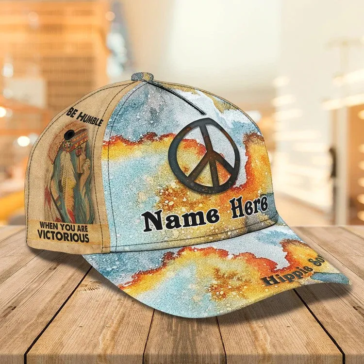 Personalized Sunflowers Hippie Cap 3D All Over Prints for Hippie Girl, Hippie Man Cap Hat