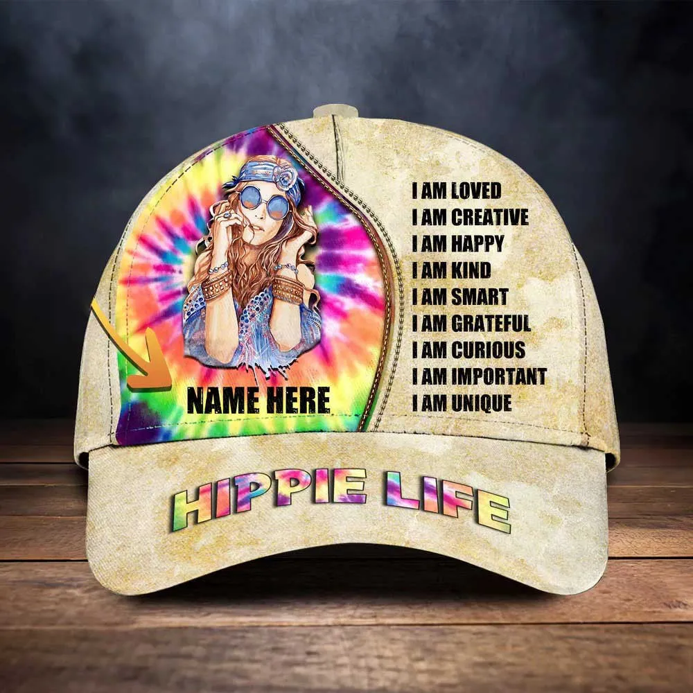 Personalized Sunflowers Hippie Cap 3D All Over Prints for Hippie Girl, Hippie Man Cap Hat