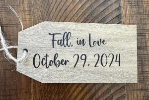 Personalized Wooden Tags. Perfect for Wreaths