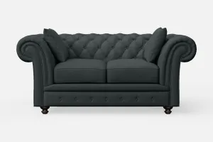 Pesaro 2 Seater Sofa Slate Leather