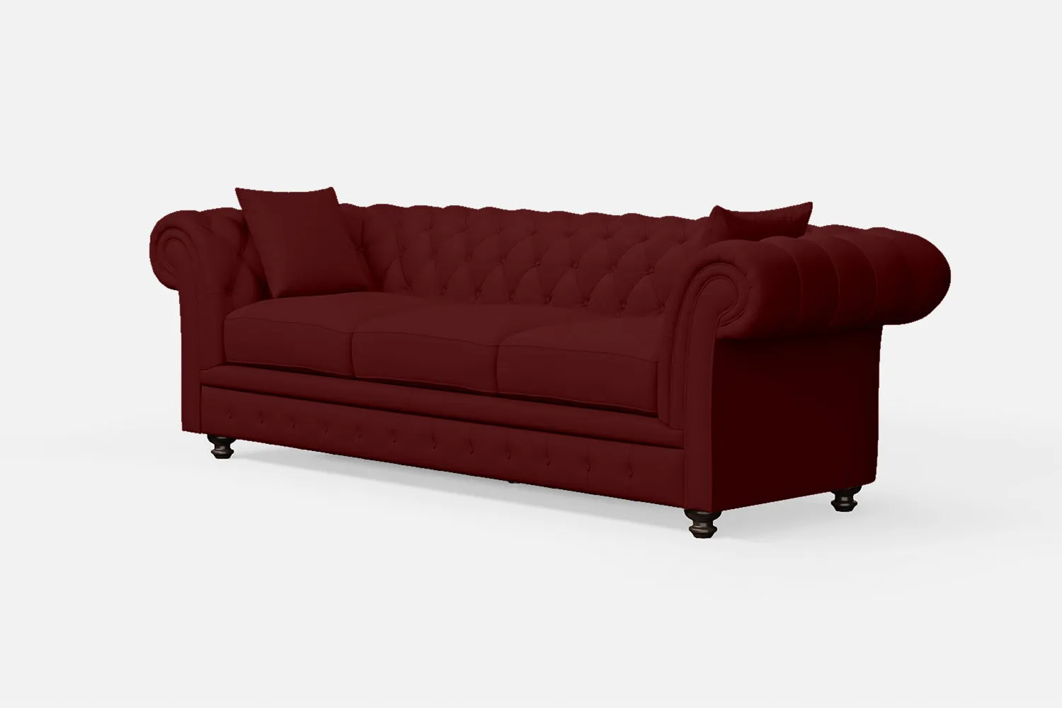 Pesaro 4 Seater Sofa Red Leather