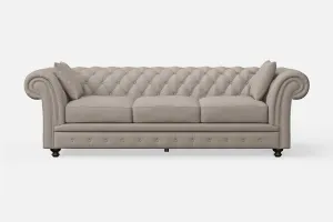 Pesaro 4 Seater Sofa Sand Leather