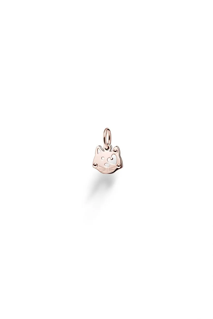 PET CHARM ARGENTO GATTINO