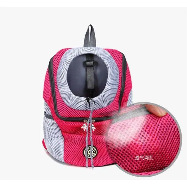 Pet Double Shoulder Fashionable Breathable Mesh Carrier/ Backpack