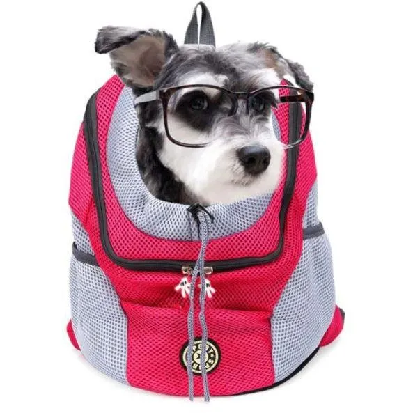 Pet Double Shoulder Fashionable Breathable Mesh Carrier/ Backpack