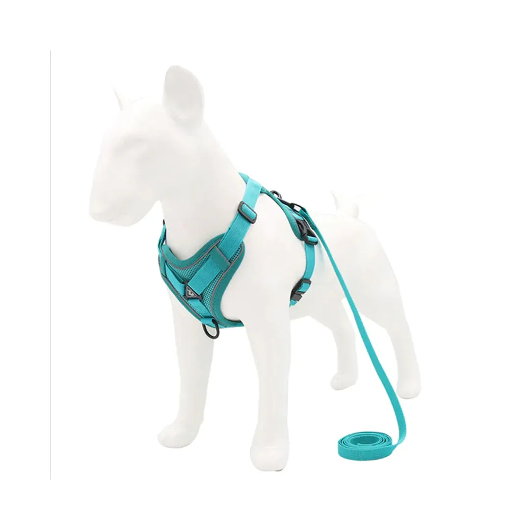 PetAffairs Reflective Vest Harness and Leash Set