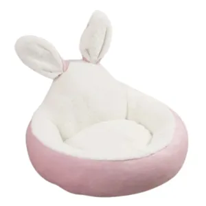 PetAffairs Soft Plush Cute Cartoon Rabbit Pet Bed