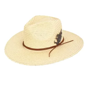 Peter Grimm Primrose - Wide Brim Straw Fedora Hat