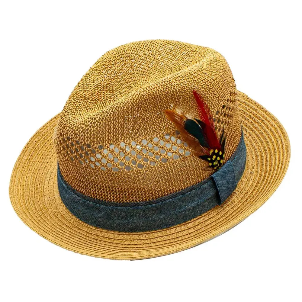 Peter Grimm Shelby - Straw Fedora Hat