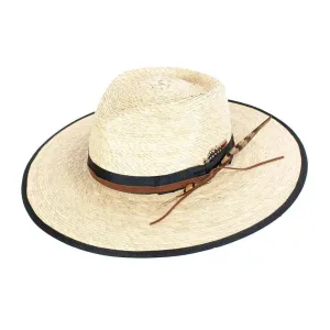 Peter Grimm Tarot - Wide Brim Mexican Palm Straw Fedora Hat