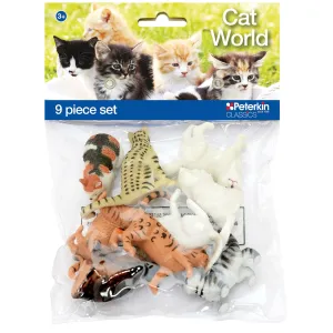 Peterkin Classics Cat World 9 Piece Figure Set