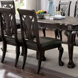 Petersburg Dark Gray Side Chair (2/CTN)