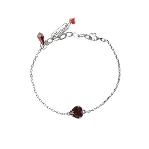 Petite Stackable Heart Bracelet in Siam  *Custom*