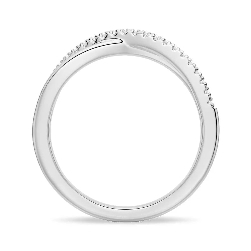 Petite Twist Sterling Silver Wedding Band