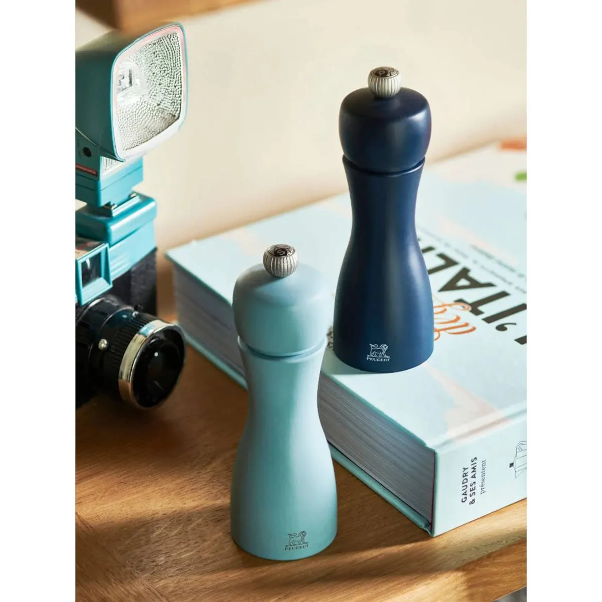 Peugeot Tahiti Salt & Pepper Mill Duo Set Midnight & Azure 15cm