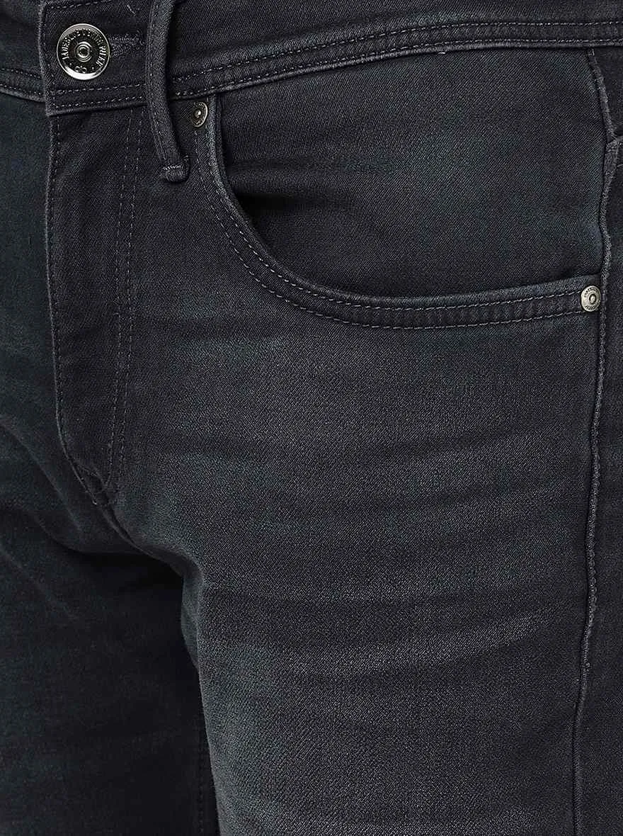 Pewter Grey Solid Slim Fit Jeans | JadeBlue