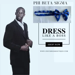 Phi Beta Sigma Silk Bow Tie