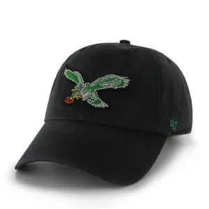 Philadelphia Eagles 47 Brand Black 1987 Legacy Clean Up Adjustable Hat Cap