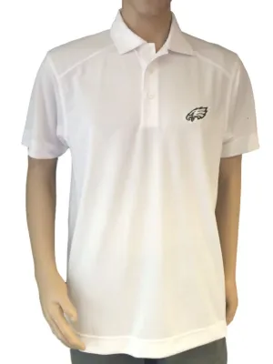 Philadelphia Eagles Cutter & Buck White DryTec Performance Polo Shirt