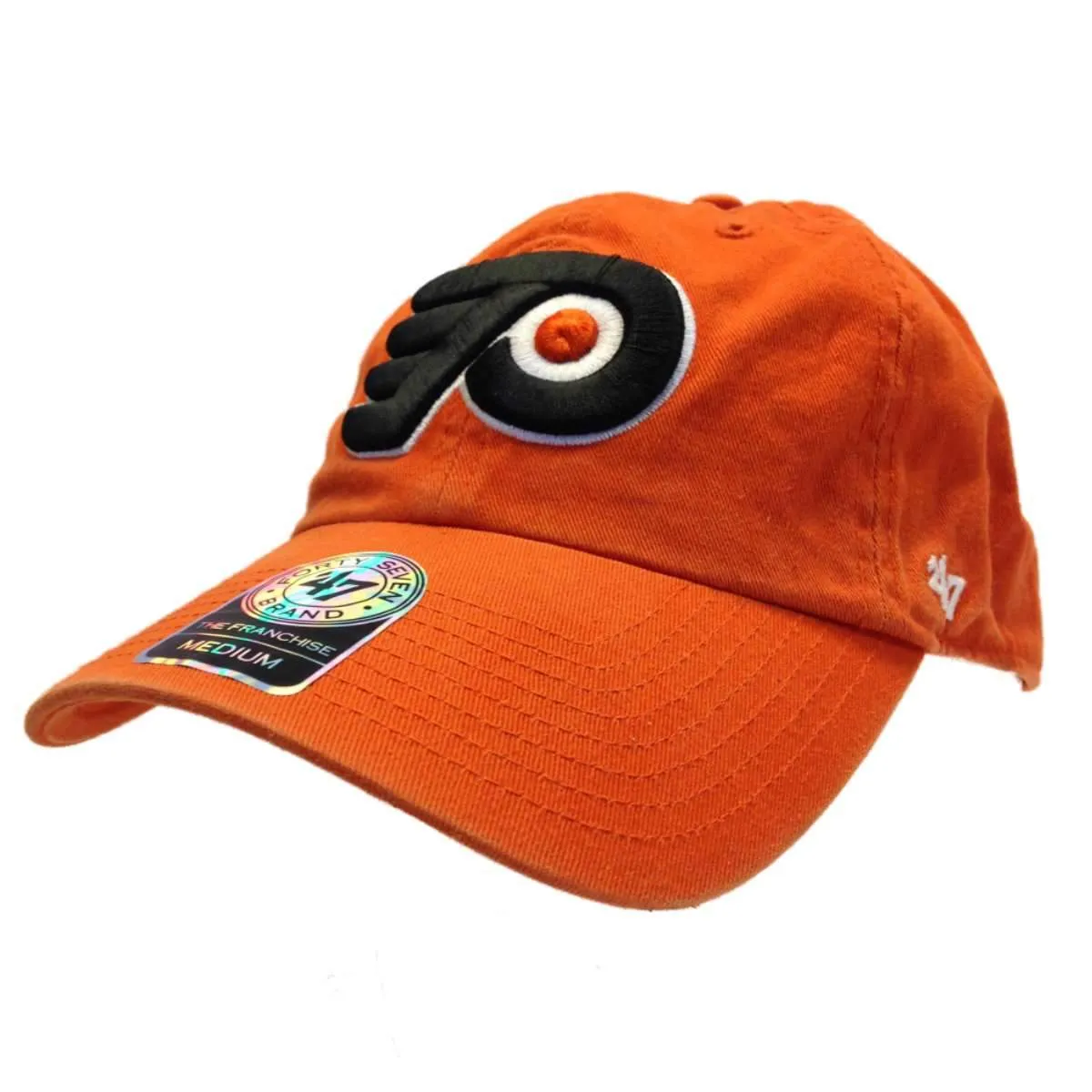 Philadelphia Flyers 47 Brand Orange Black Franchise Fitted Slouch Hat Cap