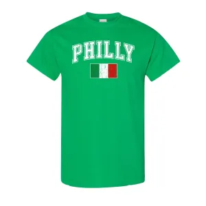 Philly Italian Flag T-Shirt | Philly Italian Flag Kelly Green T-Shirt