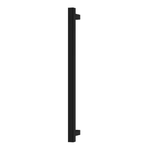 Phoenix Heated Towel Rail Square 600mm - Matte Black