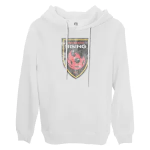 Phoenix Rising Color Badge Fleece Pullover Hoodie - White