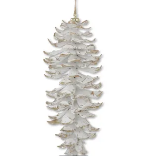 Piña blanca / White pinecone ornament