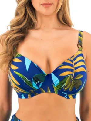 Pichola Full Cup Bikini Top - Tropical Blue