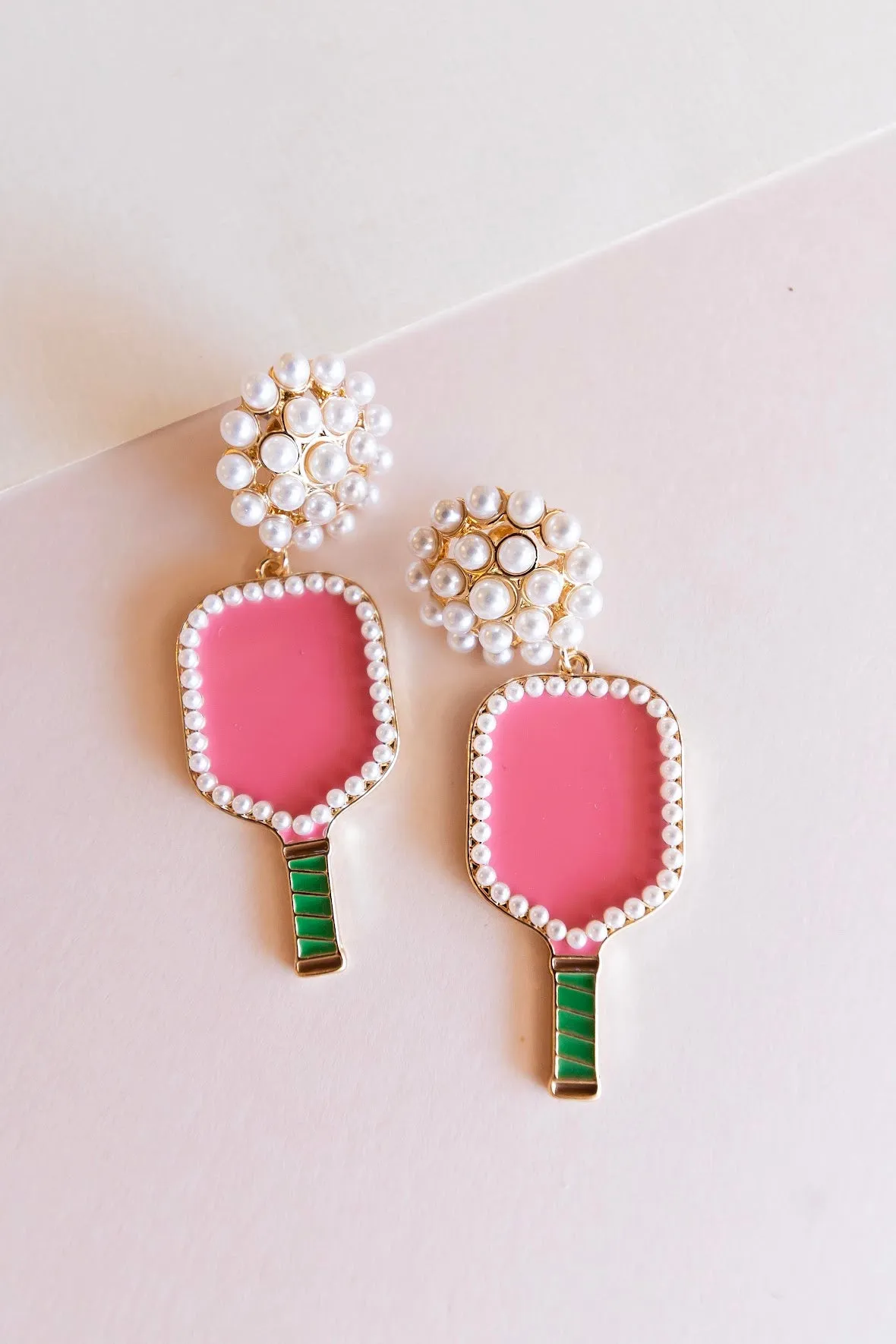 Pickleball Earrings | Pink and Green Earrings | Pickleball Gift | Pickleball Gift for Mothers Day | Maggie