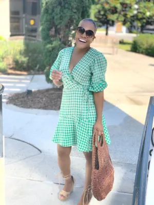 Picnic Party | Gingham Wrap Dress