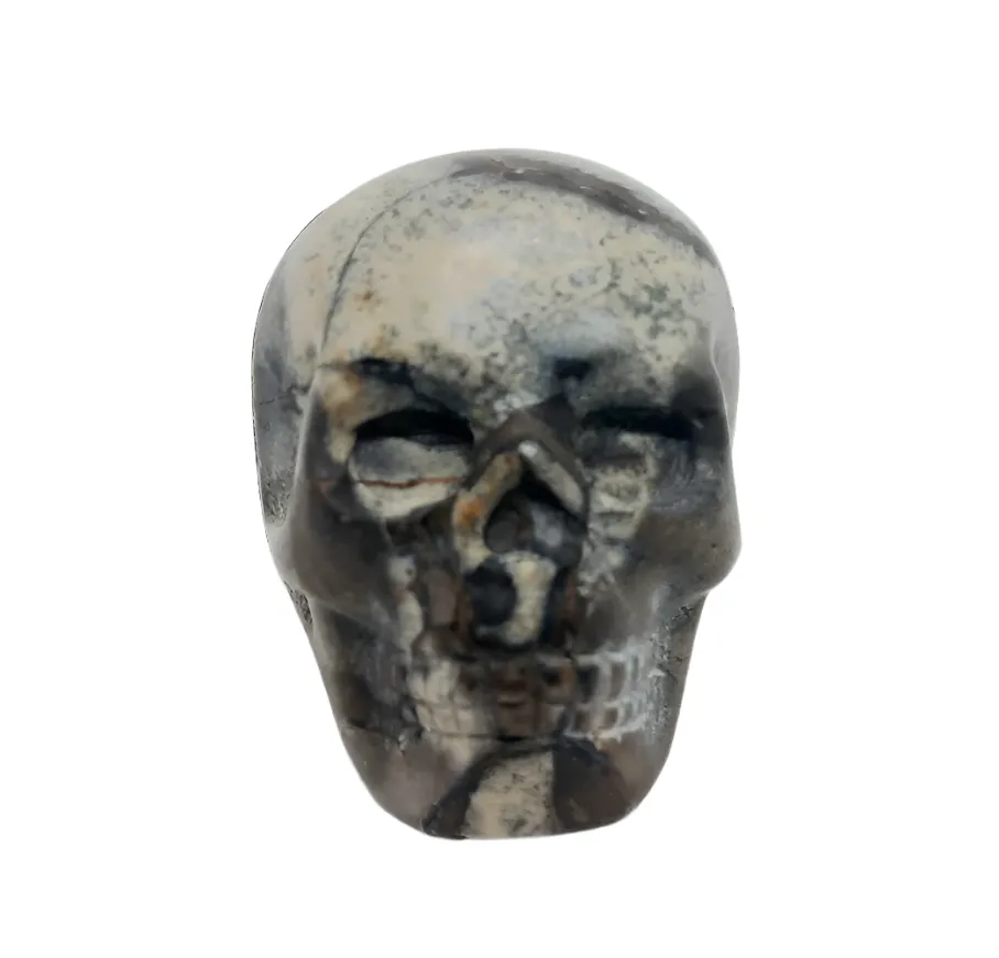 Picture Jasper Crystal Skull Ring