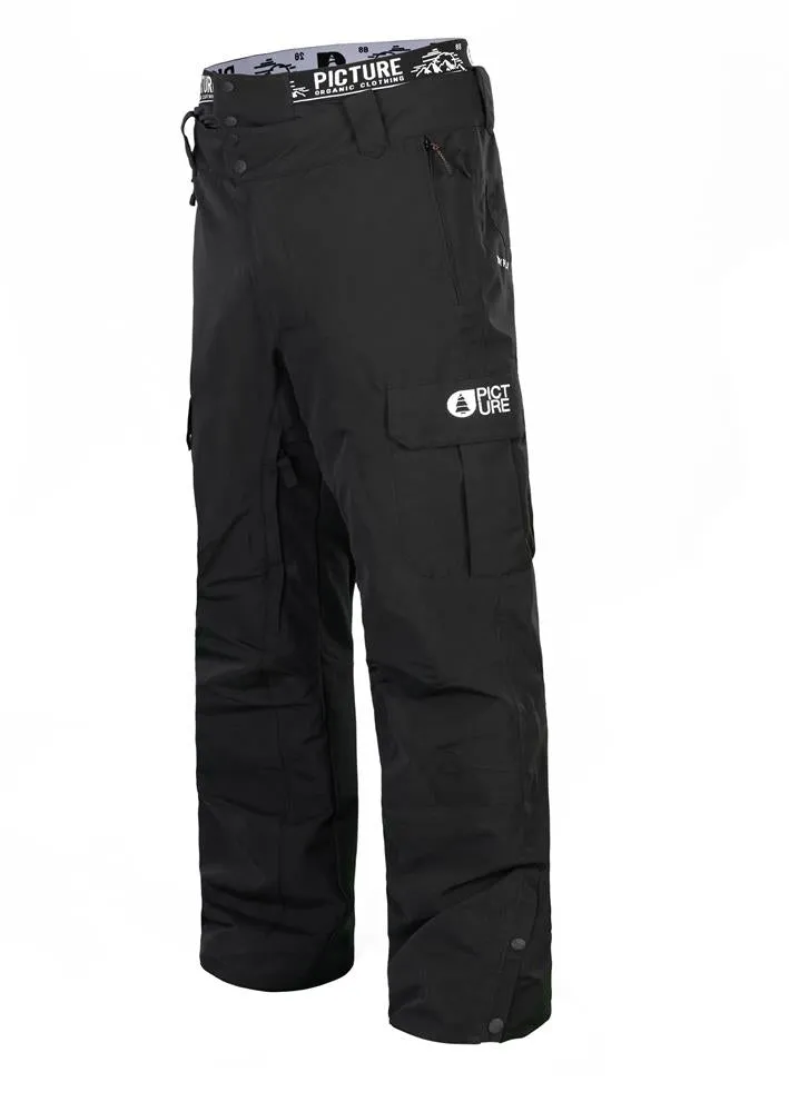 Picture Panel Pants Black