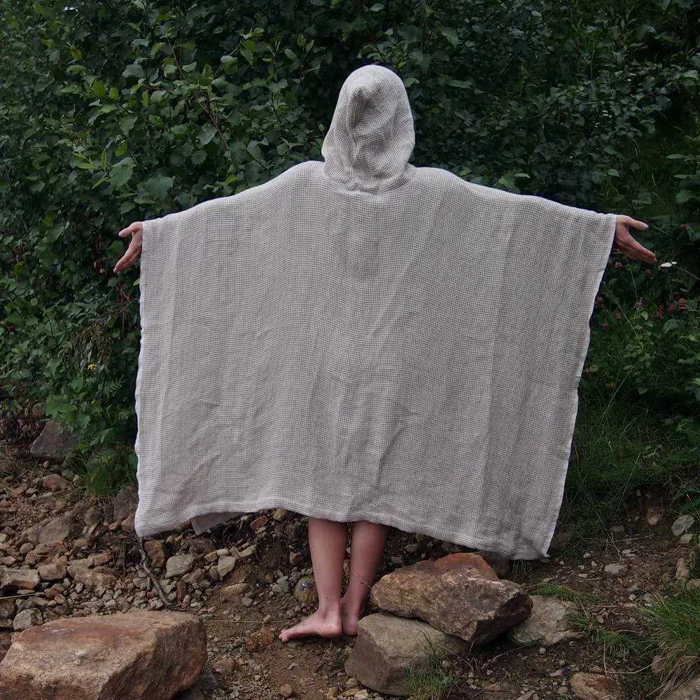 Pielpa Poncho Towel Hemp Waffle