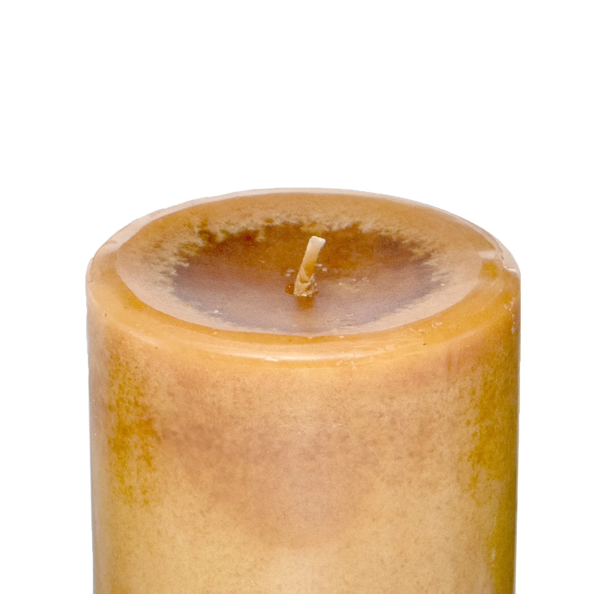 Pier 1 Apple Cider 3x4 Mottled Pillar Candle