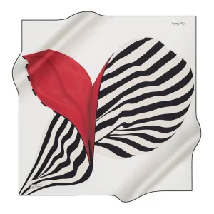 Pierre Cardin Linear Silk Twill Scarf #14