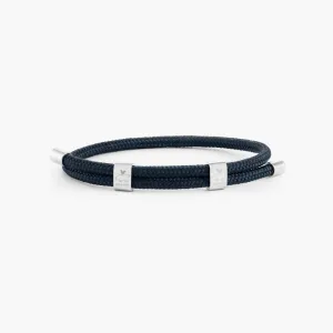 Pig & Hen Little Lewis DBL Rope Bracelet Navy | Silver