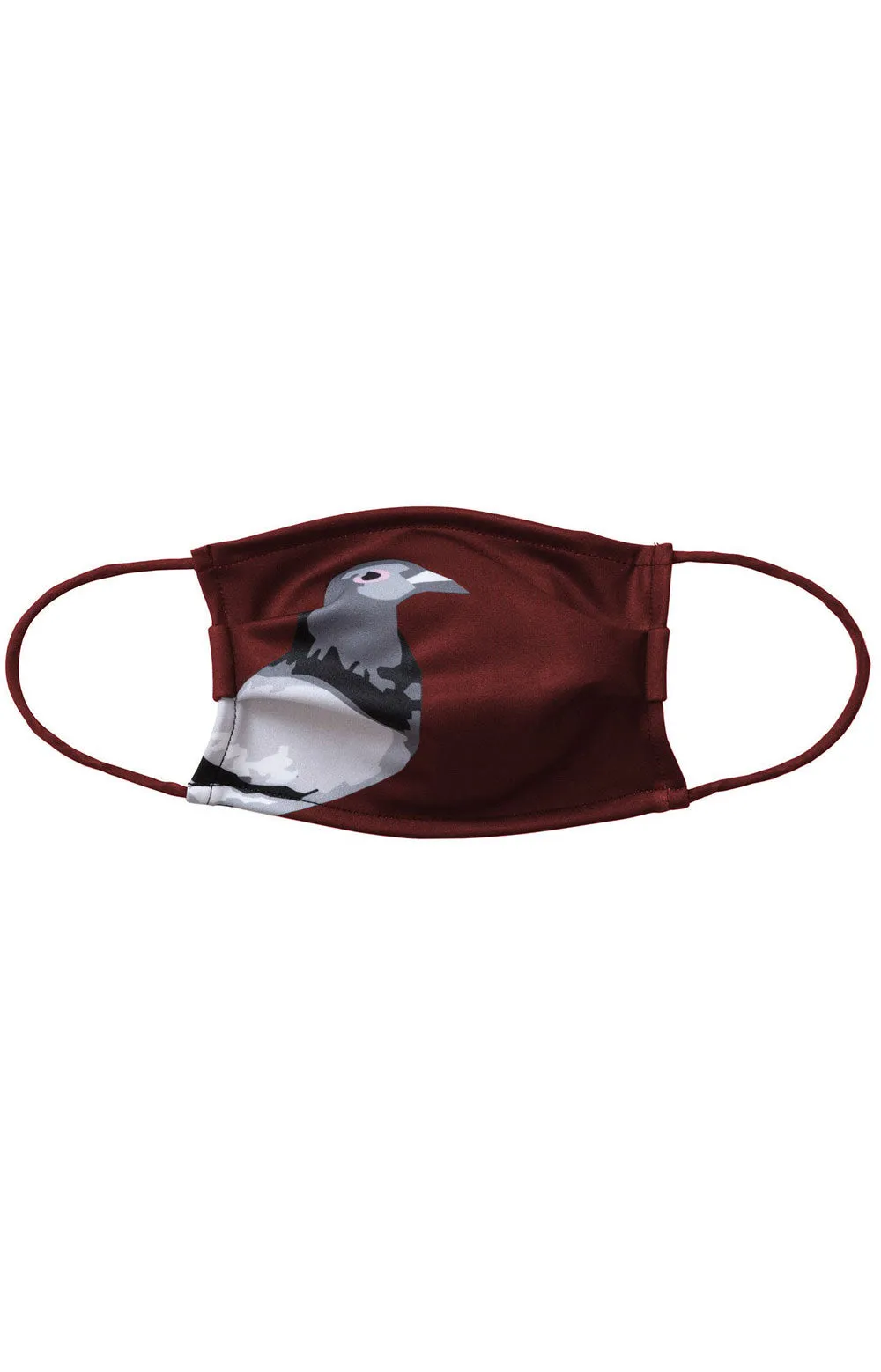 Pigeon Facemask - Burgundy