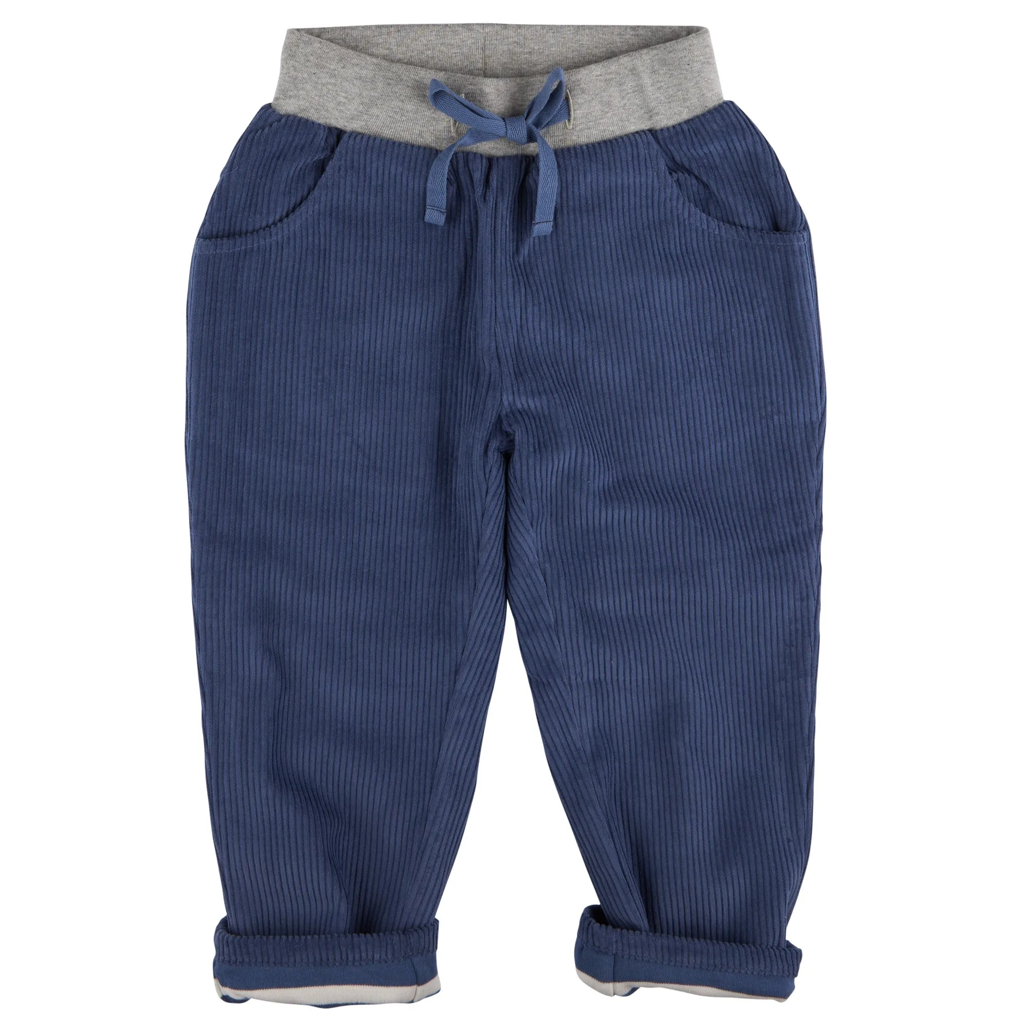 Pigeon Organics Night Blue Lined Cord Trousers