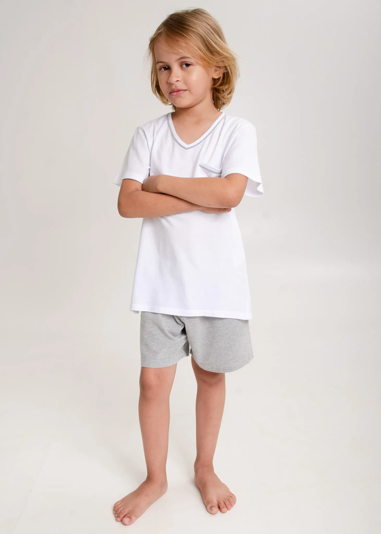 Pijama Infantil Conforto Mescla