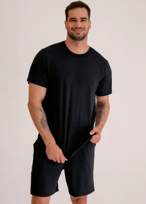 Pijama Masculino Modal® Preto