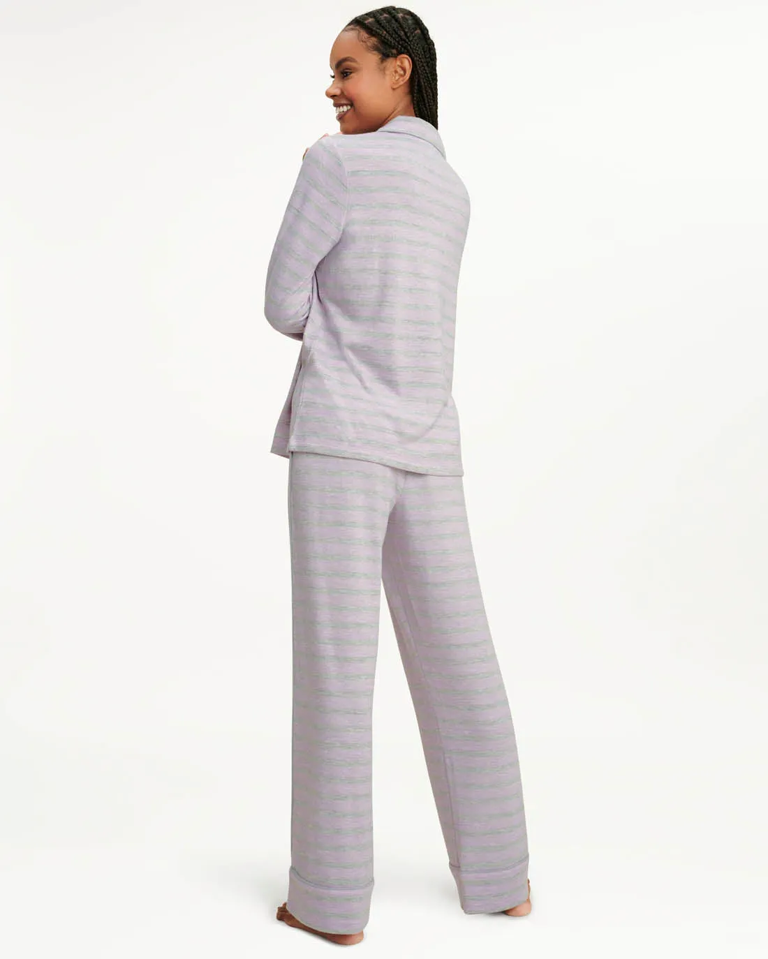 Pillow Soft Long Sleeve PJ Set in Lavender