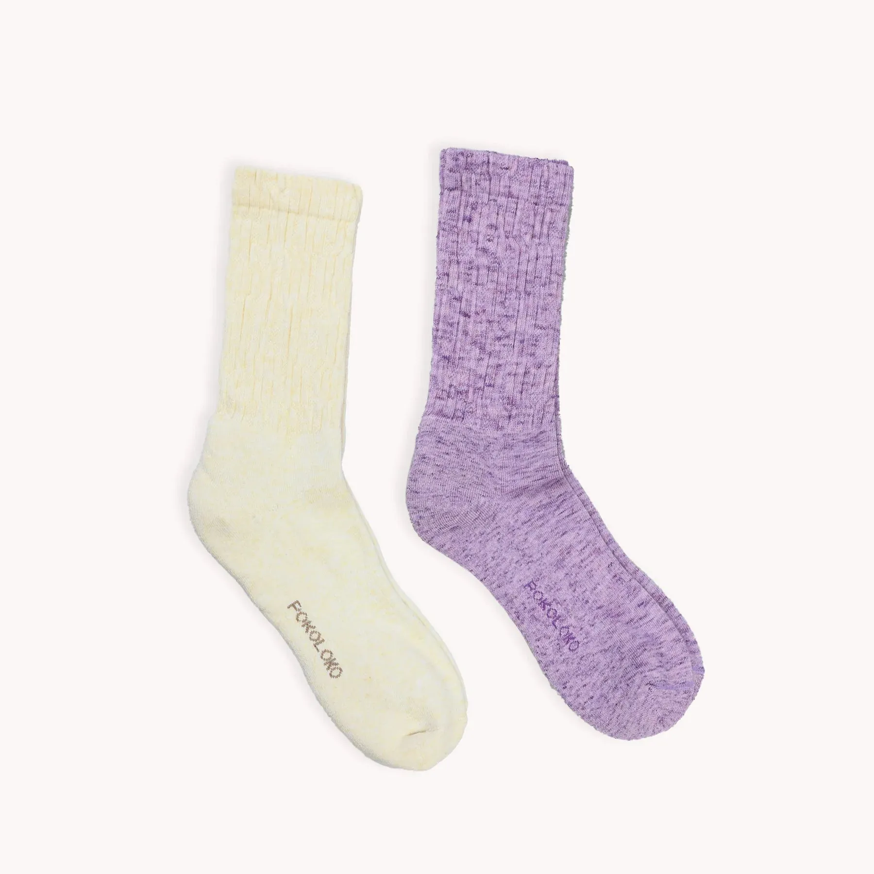 Pima Cotton Scrunchie Socks - 2 Pack