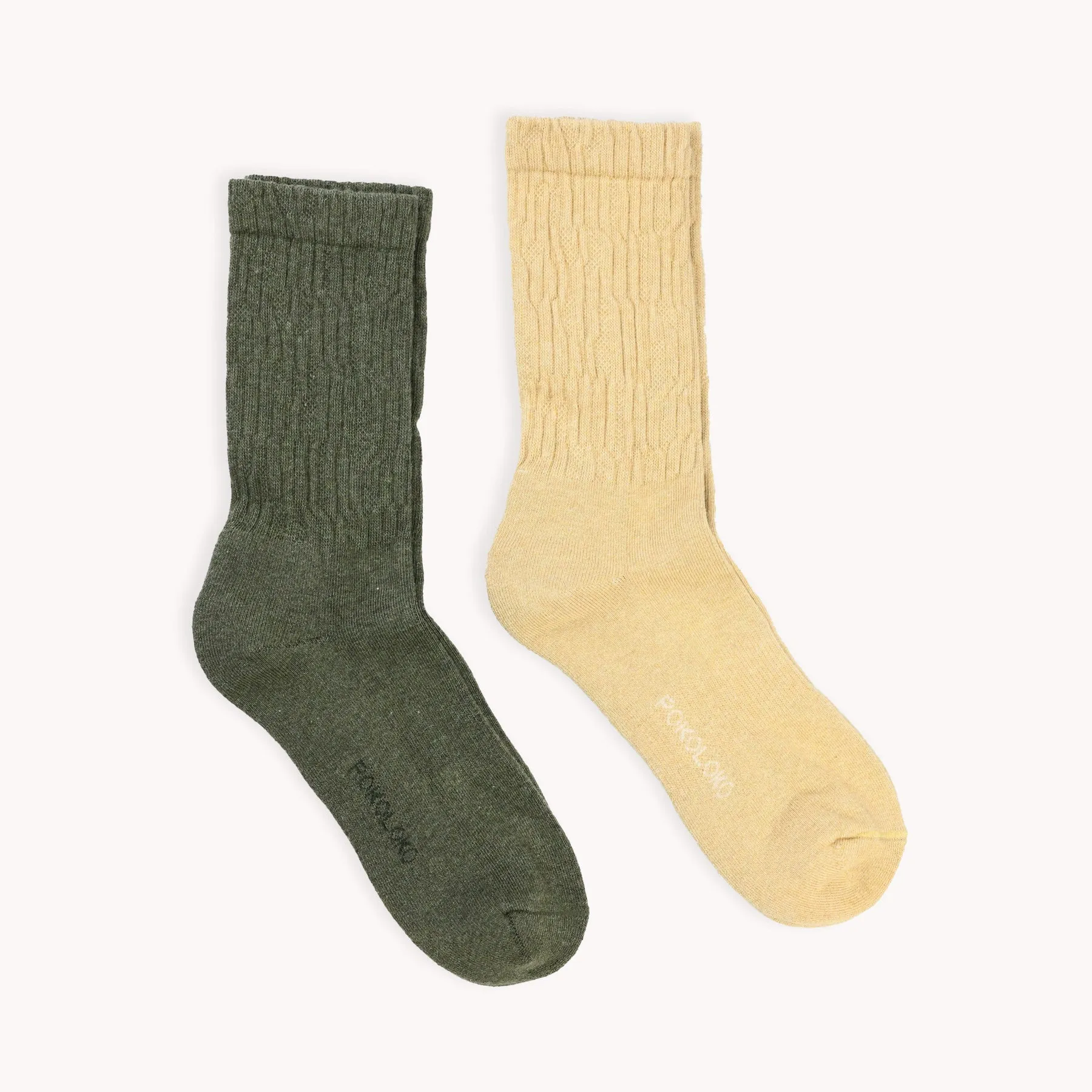 Pima Cotton Scrunchie Socks - 2 Pack